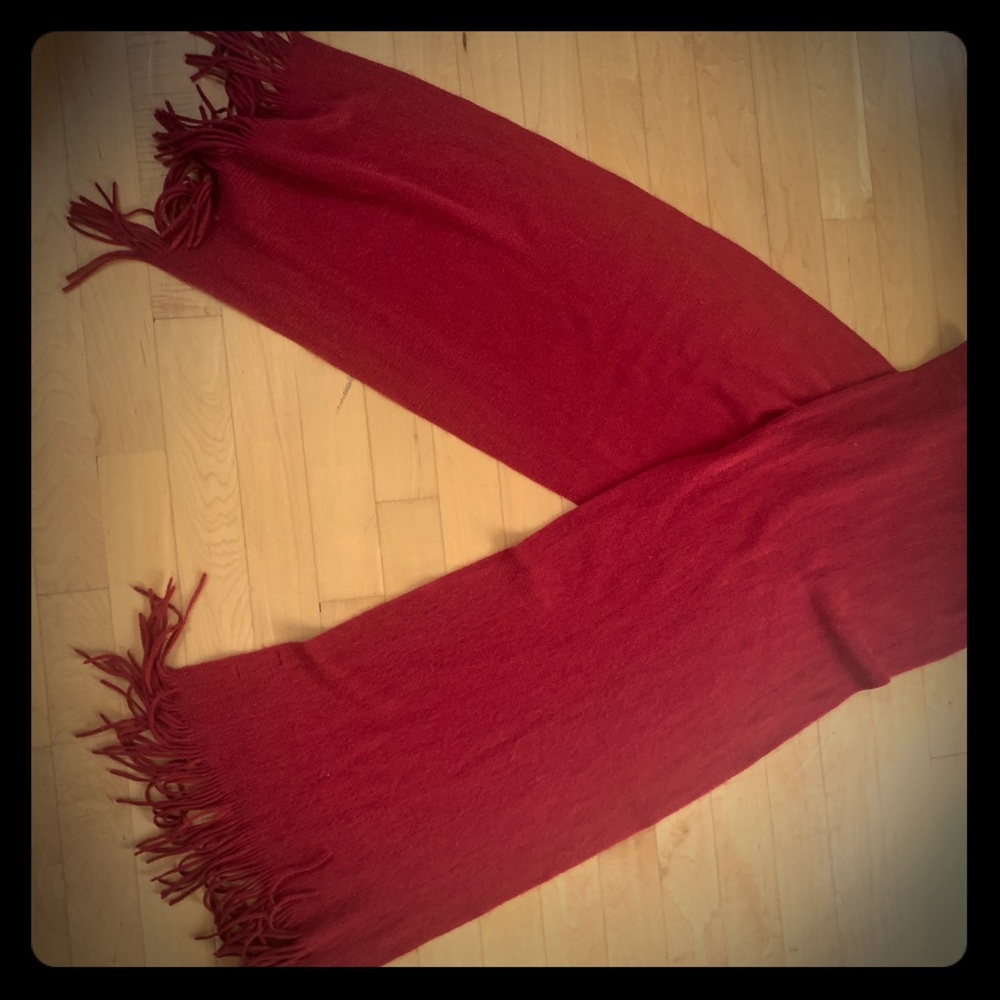 Beautiful red scarf